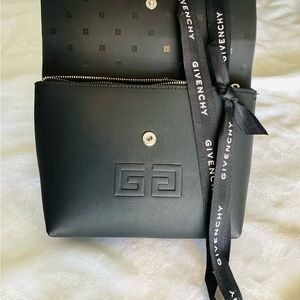 Givenchy black cosmetic, toiletry or clutch bag